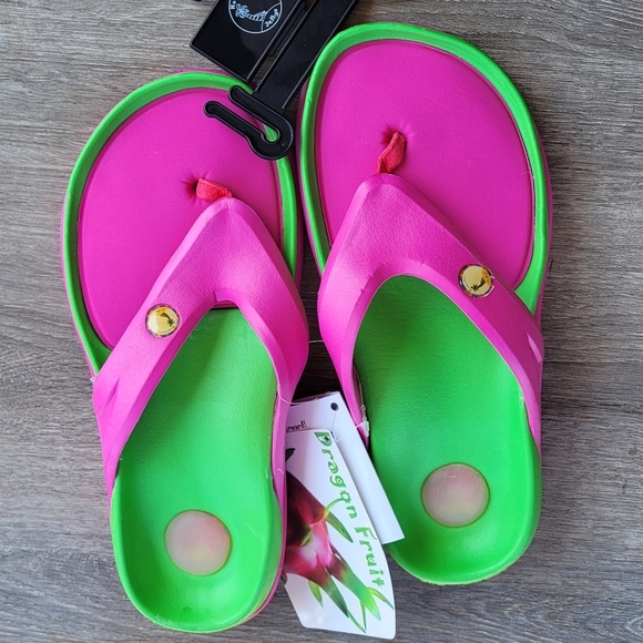Hawaiian Jellys Slide Flip Flops Flat Sandals Women's Sz 8 - Picture 2 of 10